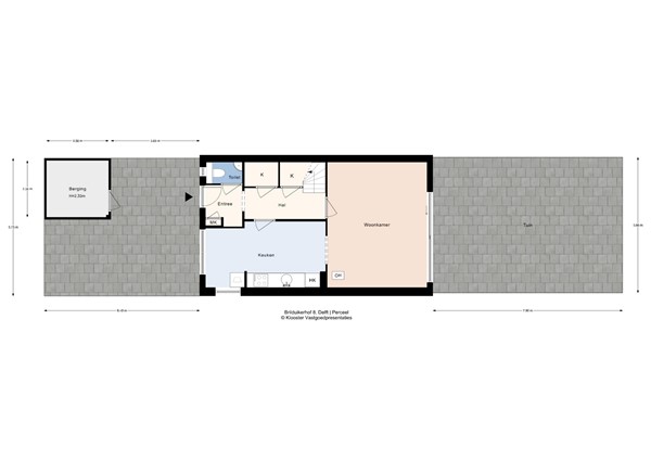 Plattegrond - Brilduikerhof 8, 2623 NT Delft - Brilduikerhof 8-Perceel.jpg
